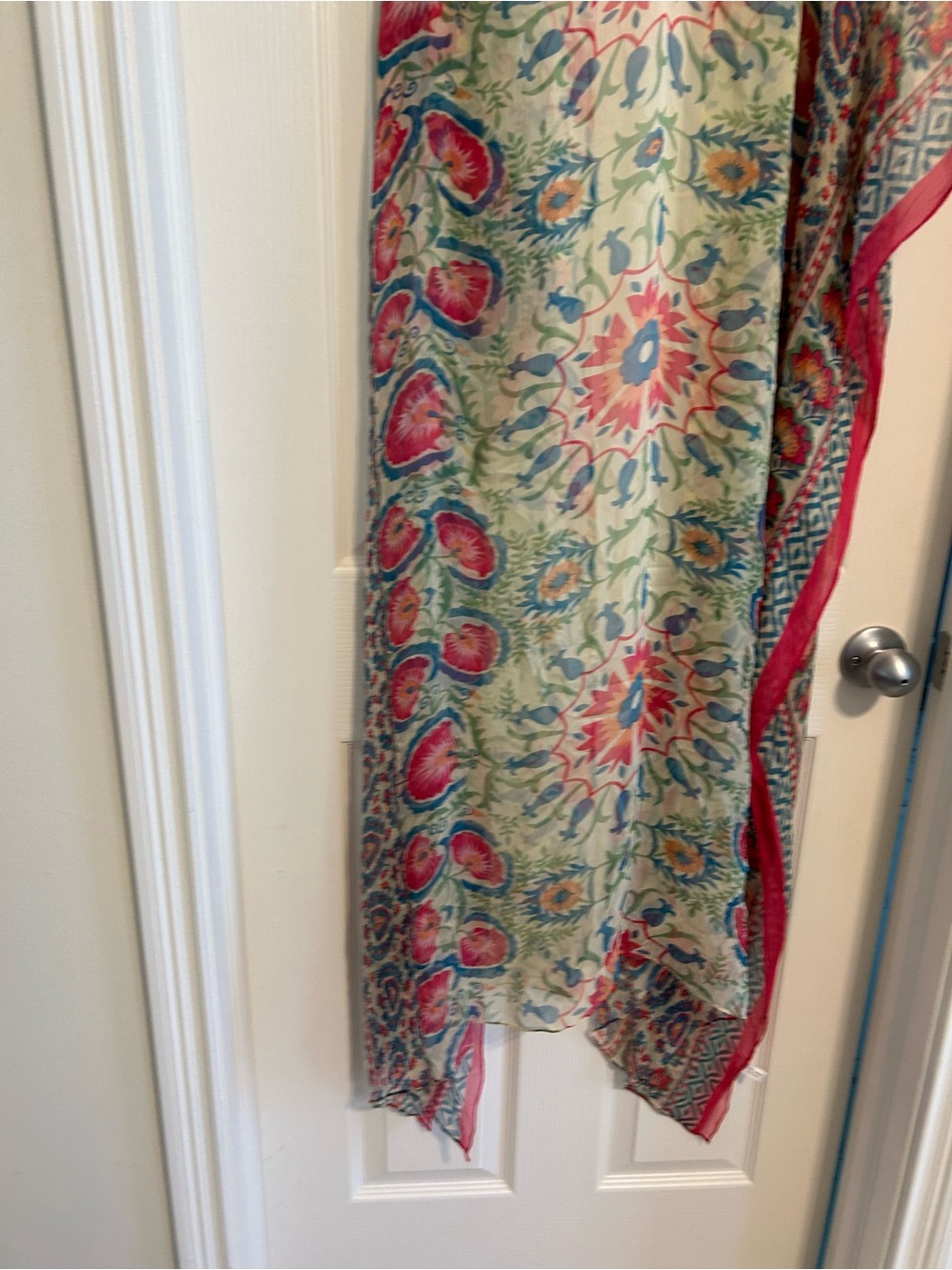 Bohemian Floral Kimono Cardigan - Pink & Cream - Picture 6 of 6